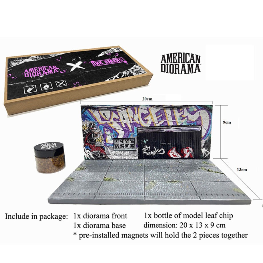 American Diorama AD-2424 LA Street Art Diorama 1:64 Graffiti