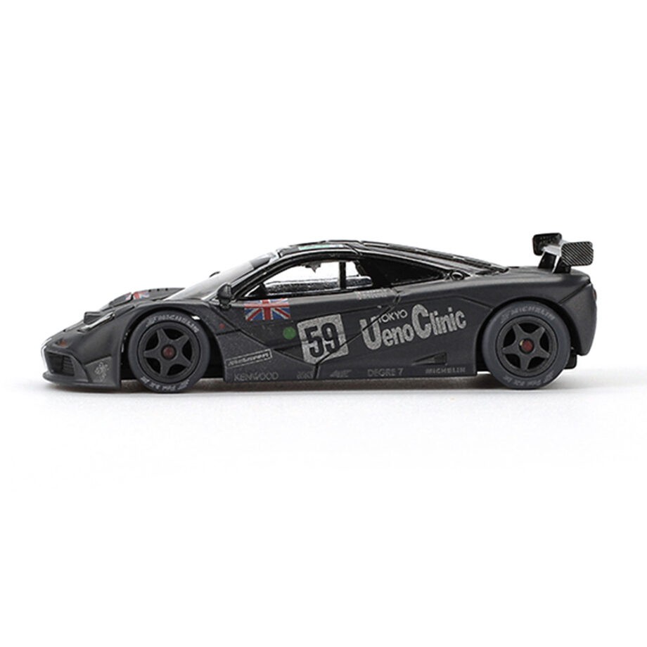 Mini GT MGT00870 McLaren F1 GTR #59 1995 Le Mans 24Hr Winner 1:64 Weathered Matte Black