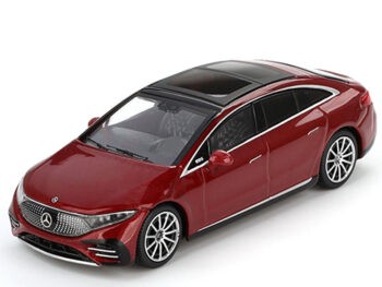 Mini GT MGT00970 Mercedes Benz EQS 580 4MATIC 1:64 Red Metallic