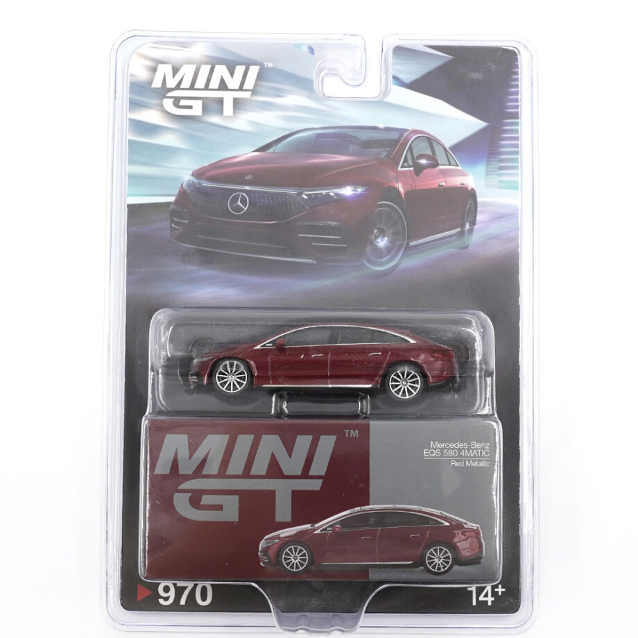 Mini GT MGT00970 Mercedes Benz EQS 580 4MATIC 1:64 Red Metallic