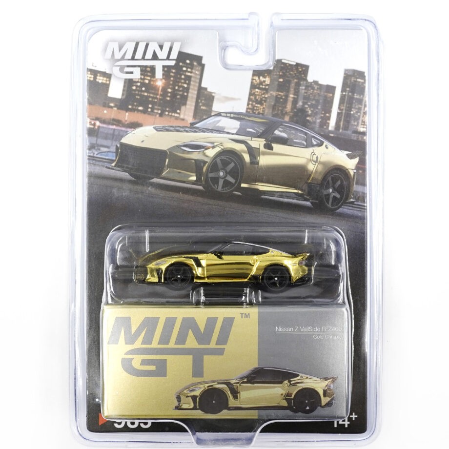 Mini GT MGT00985 Nissan Z VeilSide FFZ400 1:64 Gold Chrome
