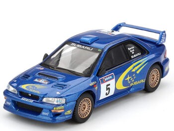 Mini GT MGT00986 Australia Exclusive Subaru Impreza WRC99 #5 Winner 1999 Rally Australia 1:64 Blue