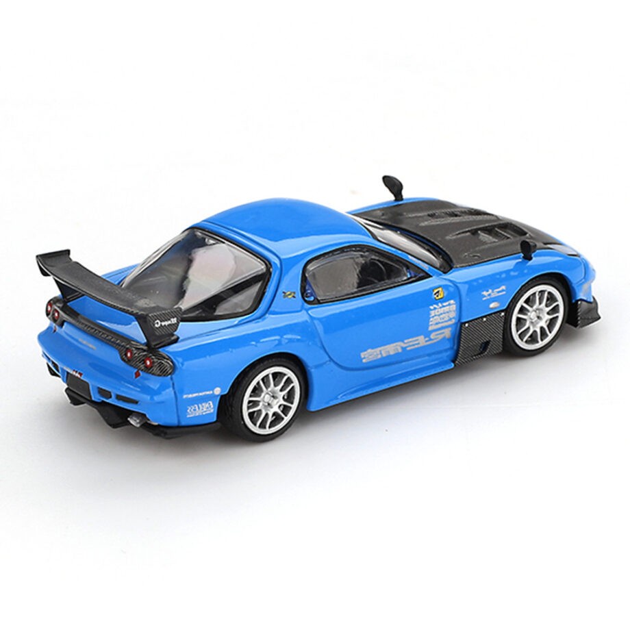 Mini GT MGT01046 Mazda RX-7 RE-Amemiya 20B NA 3ROTOR-7 Ama-san Go 1:64 Blue