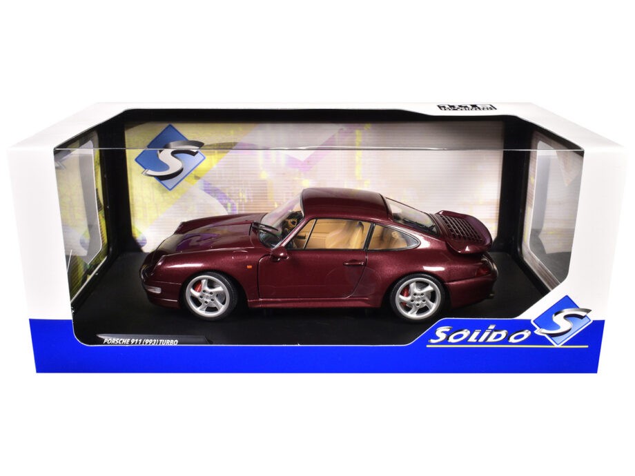 Solido S1810102 1997 Porsche 911 993 Turbo 1:18 Arena Red