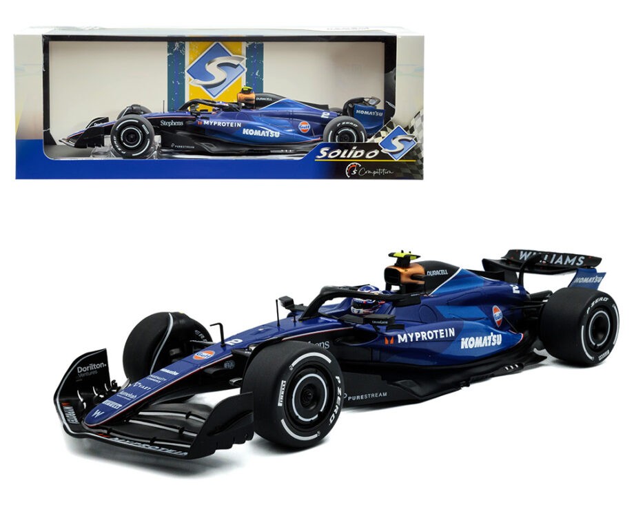 Solido S1814402 Formula F 1 Team Williams FW46 Saudi Arabia GP 2024 1:18 #2 Logan Sargeant