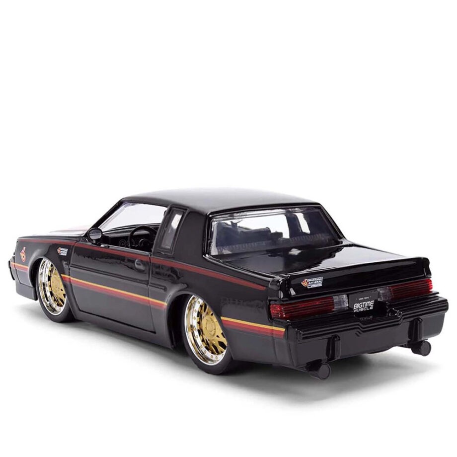 Jada 36586 Bigtime Muscle 1987 Buick Grand National 1:24 Black with Red Hood