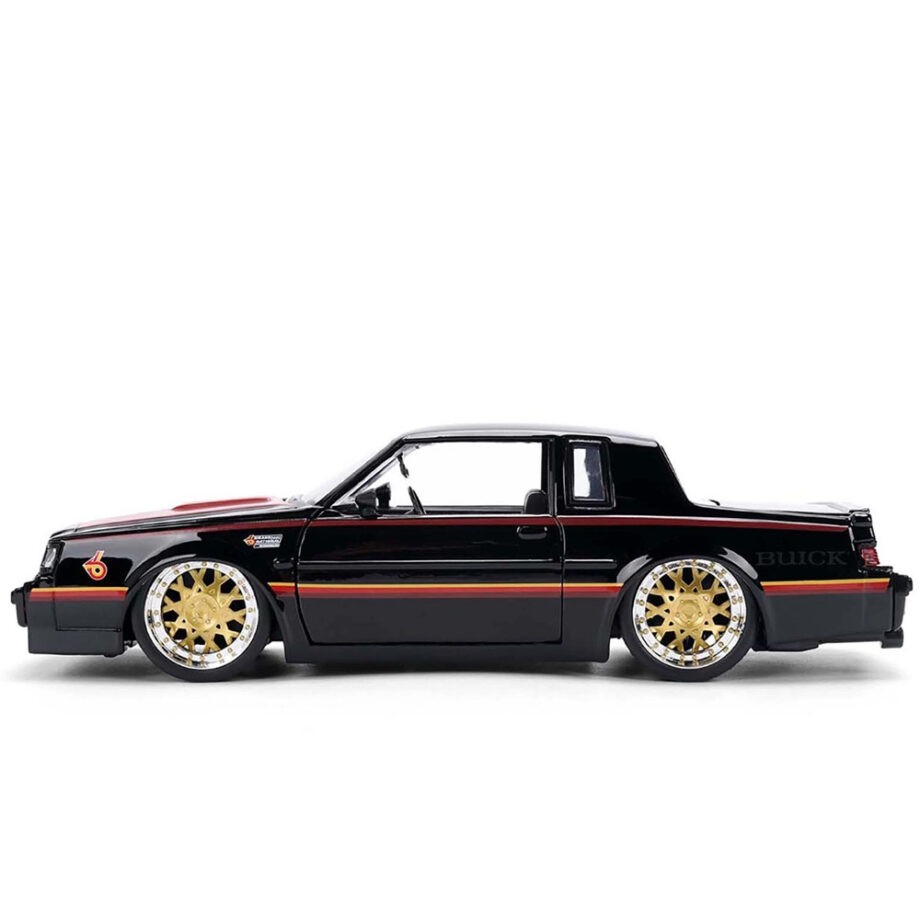 Jada 36586 Bigtime Muscle 1987 Buick Grand National 1:24 Black with Red Hood