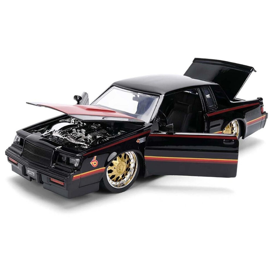 Jada 36586 Bigtime Muscle 1987 Buick Grand National 1:24 Black with Red Hood