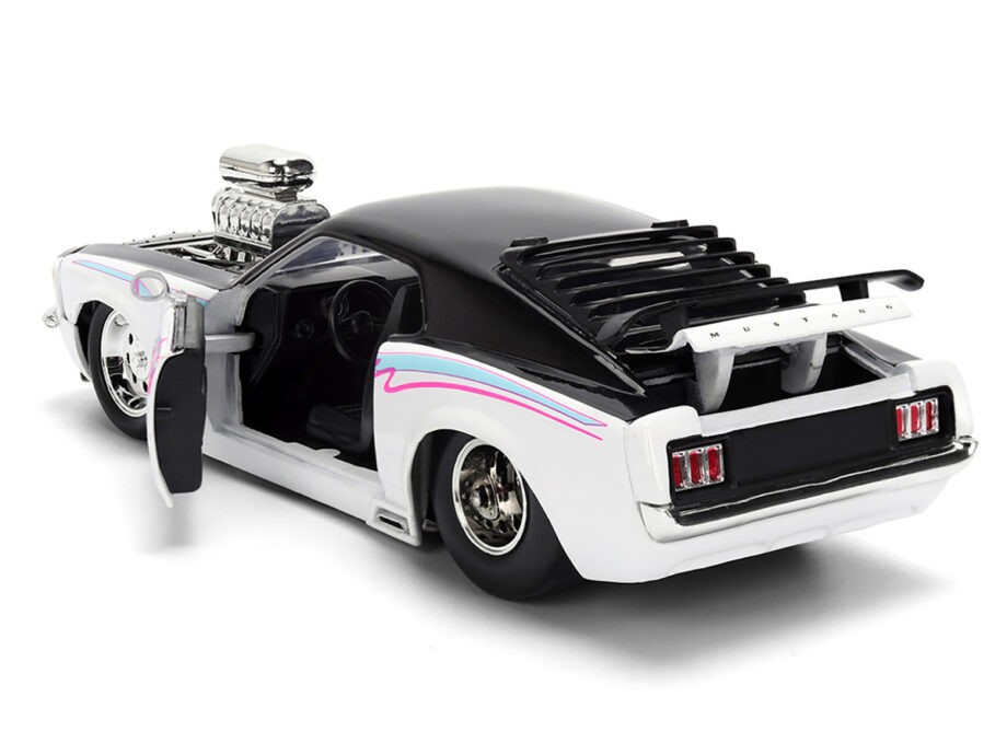 Jada 36590 Bigtime Muscle 1970 Ford Mustang Boss 429 1:24 Black / White
