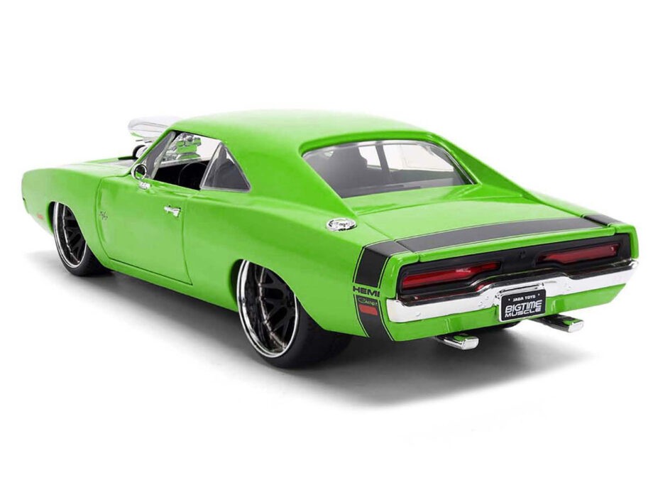 Jada 36595 Bigtime Muscle Engine Blower 1970 Dodge Charger R/T 1:24 Bright Green