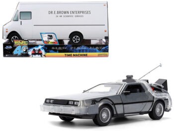 Jada 36849 Back To The Future 40 Years Edition DMC DeLorean Time Machine 1:24 Silver