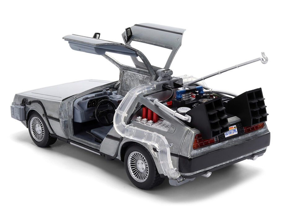 Jada 36849 Back To The Future 40 Years Edition DMC DeLorean Time Machine 1:24 Silver