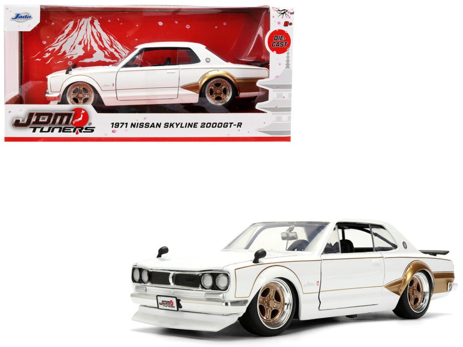 Jada 37021 JDM Tuners 1971 Nissan Skyline 2000 GT-R 1:24 White