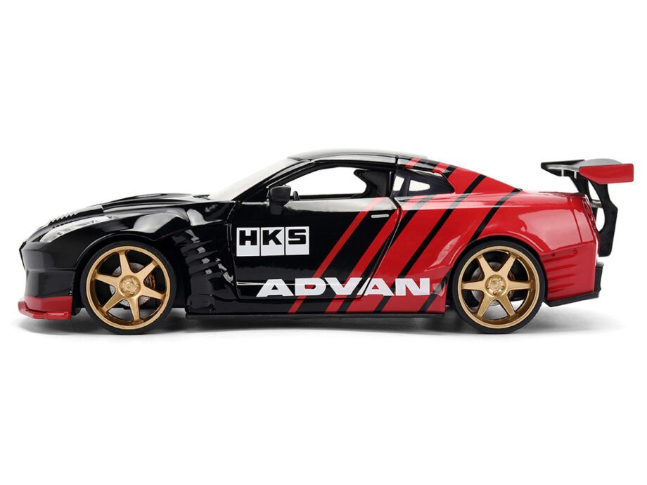Jada 37022 JDM Tuners 2009 Nissan Skyline GT-R R35 Ben Sopra 1:24 Advan Black / Red