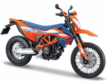 Maisto 20-64640 2023 KTM 690 SMC R Motorcycle Dirt Bike 1:12 Orange / Blue