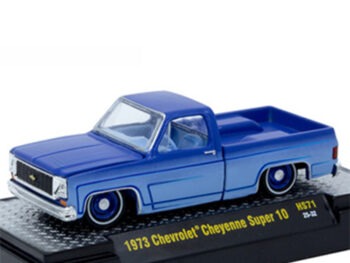 M2 Machines 31500 HS71 1973 Chevrolet Cheyenne Super 10 1:64 Blue