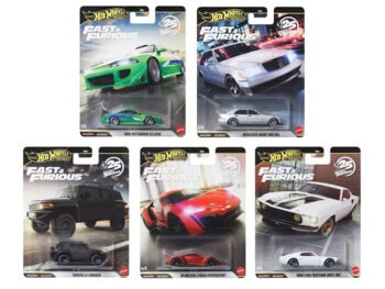 Hot Wheels HNW46-956 N Fast & Furious 25th Anniversary Premium 2026 1:64 5 Cars Set