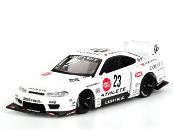 Mini GT MGT01054 Nissan LBWK LB-Super Silhouette S15 Silvia Athlete 1:64 White