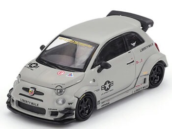 Mini GT MGT01064 Abarth 595 Liberty Walk LB-WORKS x Abas Works Fighters 1:64 Matte Grey