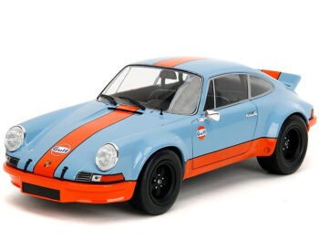 Jada 36384 Pink Slips 1973 Porsche 911 RSR 2.8 Gulf 1 1:18 Light Blue / Orange