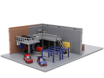 Jada 36403 Nano Scene Fast and Furious Tokyo Drift Han Garage Diorama Set