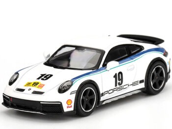Mini GT MGT01009 Porsche 911 Dakar #19 Rally 1974 1:64 White