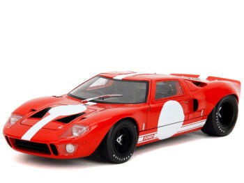 Jada 36381 Pink Slips Ford GT-40 MK 1 1:18 Red / White