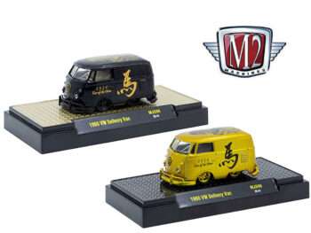 M2 Machines 31500 MJS96 1960 Volkswagen Delivery Van 2026 Year Of The Horse 1:64 Black & Gold Set