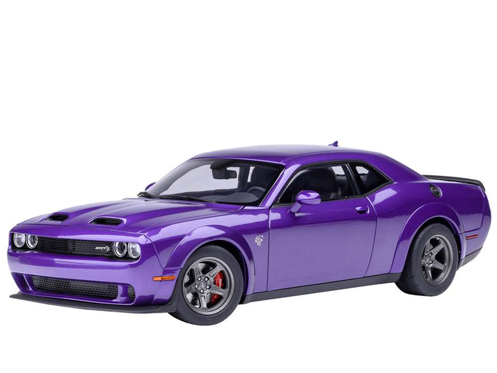 AUTOart 71768 2023 Dodge Challenger SRT Super Stock 1:18 Plum Crazy / Purple