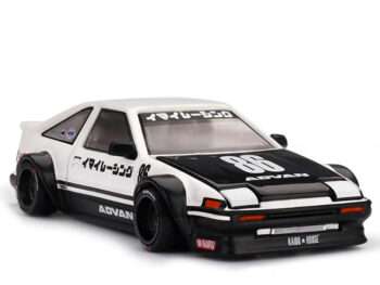 Mini GT x Kaido House KHMG180 Toyota AE86 Sprinter Trueno Kaido Street V1 1:64 Black / White
