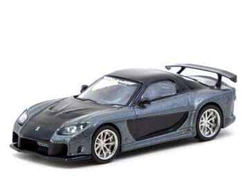 Tarmac Works T64G-075-GY Mazda RX-7 VeilSide Fortune7 1:64 Grey Metallic / Black