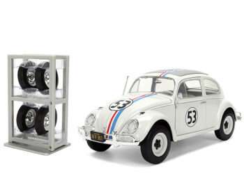 Jada 37584 Disney The Love Bug Herbie Volkswagen Beetle #53 1:24 White