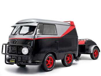 Solido S1810903 Cool Kombi Sport with Trailer 1:18 Grey / Black / Red