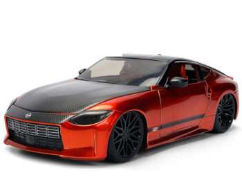 Jada 37490 JDM Tuners 2023 Nissan Z 1:24 Orange Metallic with Carbon Hood