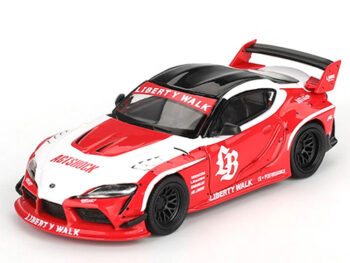 Mini GT MGT01103 LBWK Liberty Walk LB Works Toyota GR Supra 1:64 Red / White