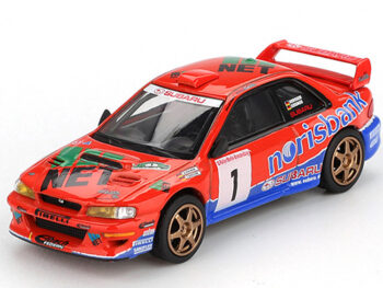 Mini GT MGT01140 Subaru Impreza WRC 97 #1 1999 DRM Champion 1:64 Red