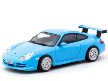 Tarmac Works T64G-069-BL Porsche 911 GT3 996 1:64 Light Blue