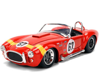 Jada 36629 Bigtime Muscle 1965 Shelby Cobra 427 S/C #67 1:24 Red