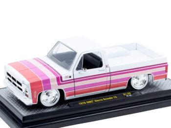 M2 Machines 40300 140 A 1976 GMC Sierra Grande 15 Pick Up Truck 1:24 White