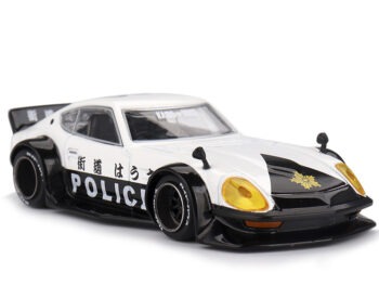 Mini GT x Kaido House KHMG208 Nissan Fairlady Z Kaido GT Police Car 1:64 Black / White