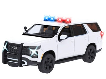 Motormax 79623 2025 Chevrolet Tahoe PPV 1:24 with Light and Sound Plain White