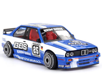 Mini GT x Kaido House KHMG223 BMW M3 #25 BBS Kaido Touring Champ V1 1:64 Blue / White