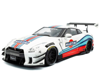 Solido S1805819 2024 Nissan Skyline GT-R R35 LBWK Liberty Walk MARTINI 1:18 White
