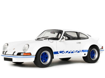 Solido S1801119 1973 Porsche 911 RSR 1:18 White with Blue Carrera Stripes