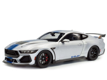 Solido S1813803 2025 Shelby Mustang Super Snake 1:18 Grey with Blue Stripes