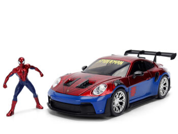 Jada 37442 Marvel Porsche 911 GT3 RS 1:24 with Spider Man Figure