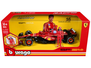 Bburago 18-26823 CL Formula F 1 Ferrari SF-24 Championship 2024 1:24 with Figure #16 Charles Leclerc