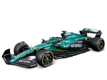 Bburago 18-28070 LS Formula F 1 Aston Martin AMR25 2025 1:24 with Show Case #18 Lance Stroll