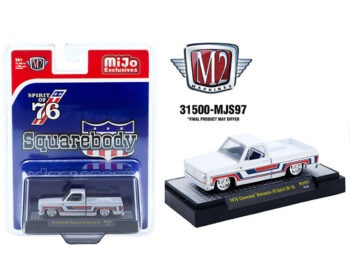 M2 Machines 31500 MJS97 1976 Chevrolet Silverado Bonanza-10 SPIRIT OF 76 Squarebody 1:64 White