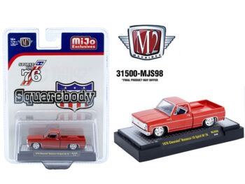M2 Machines 31500 MJS98 1976 Chevrolet Silverado Bonanza-10 SPIRIT OF 76 Squarebody 1:64 Red